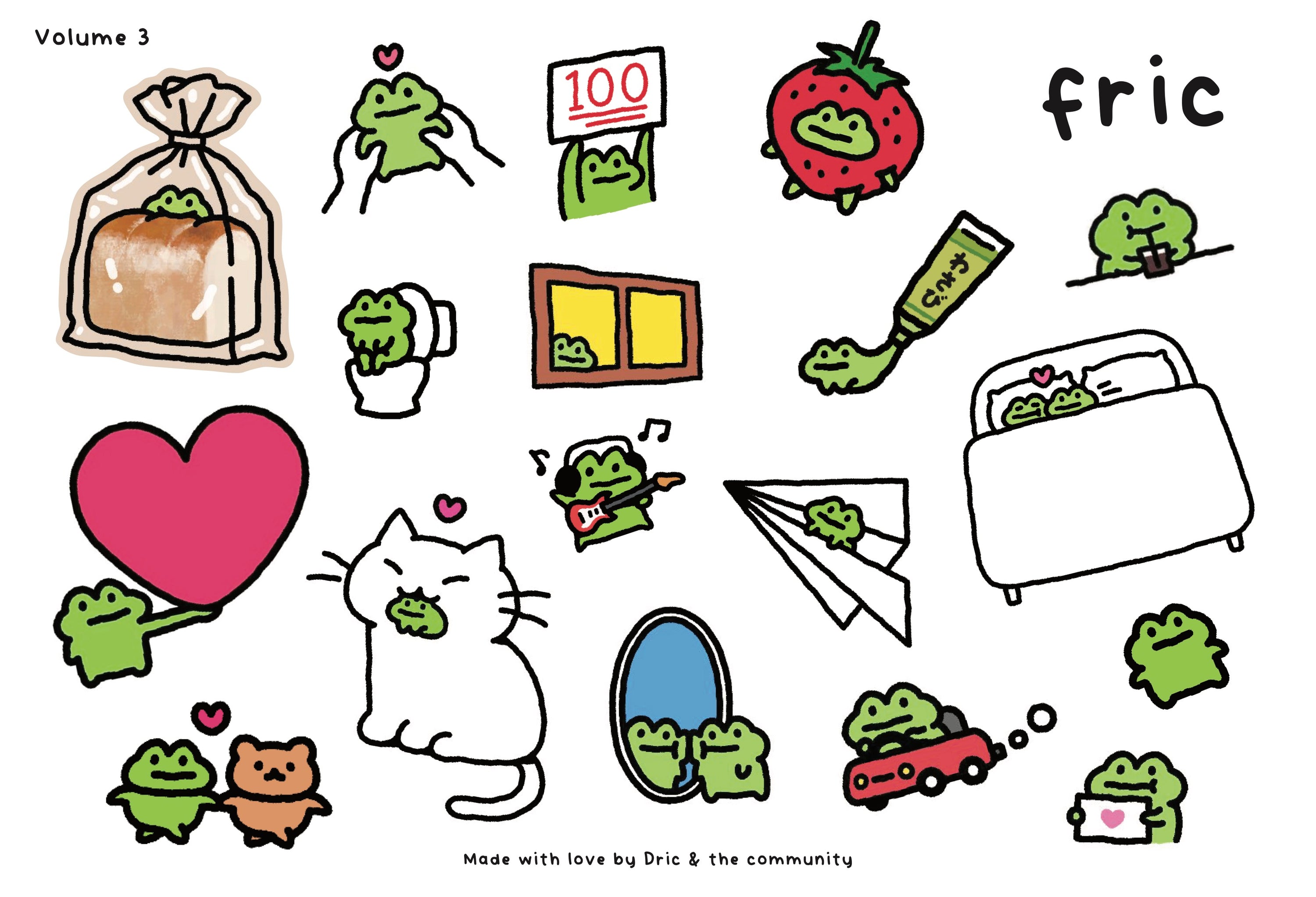 Fric Sticker Sheet Vol 3 - NEW RELEASE!!